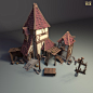 SQUARE WAR, ZC WANG : Personal project, compose a small architectural scene exercise, and finally use a blender to render