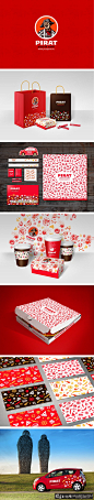 餐饮品牌视觉设计 创意餐饮行业logo设计 时尚餐饮行业礼品包装袋 精美餐饮名片卡