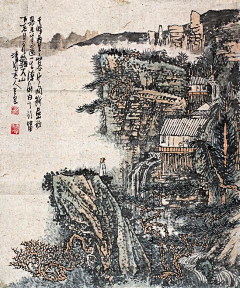 雪狐品牌设计采集到国画（霜染长河）