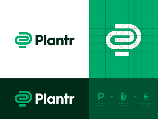 Plantr  - 徽标概念1徽标设计品...