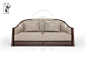 金凯莎·初觅系列现代东方家具128C两人位沙发（布）-金凯莎现代东方主义系列产品-金凯莎高端家居品牌官网