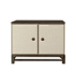 Remy Two Door Upholstered Cabinet in Group One Fabrics with Remy Base from the Atelier collection by Hickory Chair Furniture Co.