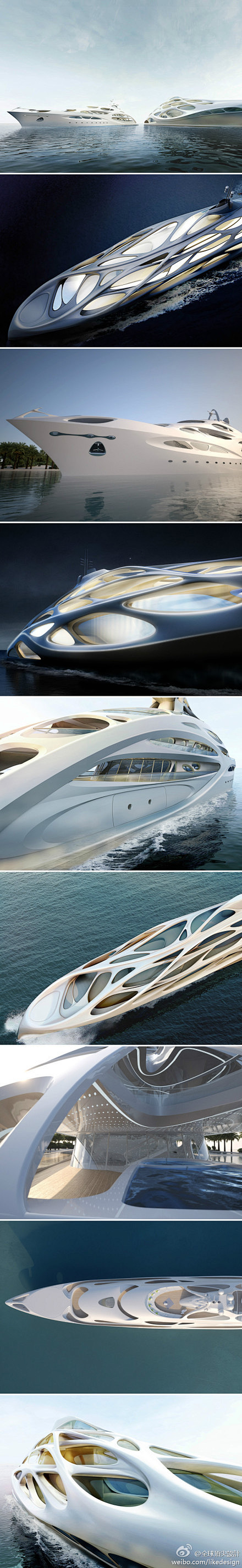 【扎哈•哈迪德设计超级游艇】伦敦设计师扎...