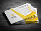 21+ Yellow Business Cards - Free Printable PSD, EPS, Word, PDF Format Download! | Free & Premium Templates : Yellow is one of the color element used to make an attraction and look professional and elegant when presenting something. As for business car