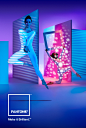 PANTONE Make it brilliant Brand Campaign : This campaign direction tells the story of “creating with color” through experimentation and articulating dimensionality for each of the three areas of Pantone’s core products. How space is activated and engaged 