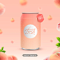 水果 果汁 桃粉色 新鲜 饮料 食品 罐头 tic288a0308_平面设计_其他平面设计