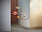 Table lamp / contemporary / brass / chromed metal - PH 3½-2½ by Poul Henningsen - Louis Poulsen