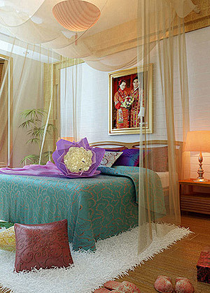 浪漫的婚房卧室装修效果图