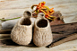 Canberra Clogs - Australian made 100% wool. Natural special and cute gift for newborn baby. The soft sole is perfect for growing feet.