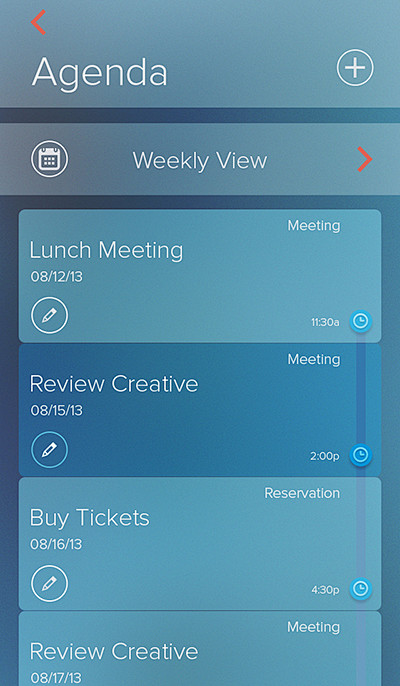 手机App「时间轴」UI设计，让记录更有...