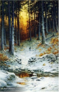 雪景---油画