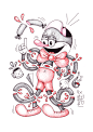 Popartoons ink drawings : Popartoons ink drawings.