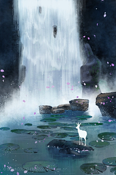 鱼俞木-花瓣网|陪你做生活的设计师 古风水彩插画〕作者 鱼俞