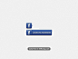 Facebook登录按钮PSD UI设计 表单按钮