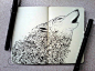 Wold doodle on moleskine by Kerby Rosanes