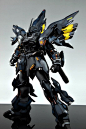 MG 1/100 MSN-06S Sinanju Titans - Custom Build: Gundam Sinanju, 1 100 Sinanju, Gundam 01, 1 100 Msn 06S, Gundam Robotech Mechs, Gundams Robots, Sinanju Titans, Msn 06S Sinanju