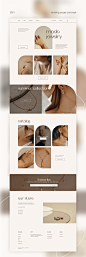 jewelry landing page concept |