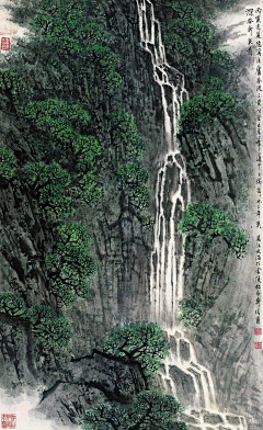 honghui采集到水墨山水绘（国画）