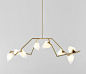 Seed 03 brushed brass / white by Roll & Hill | General lighting