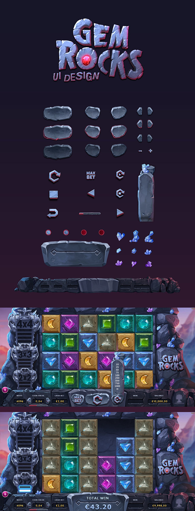 Gem Rocks UI Design ...