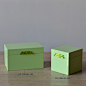 收纳盒饰品盒 现代中式 竹音储物盒木质方形绿色衣帽间装饰样板房