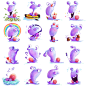 Stickers - Snail Joe : Character design for a sticker pack - Snail Joe