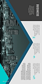 商务地产施工建筑城市几何排版手册画册