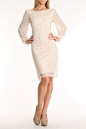 perfect lace dress... love the length and the long sleeves