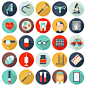 Medical infographic set in flat design : Medical infographic set in flat designSet of 134 medical elements for infographics (6 characters; 53 elements; 75 icons)