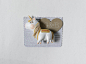 Unicorn Brooch, Miniature, Paper Clay, Sculpture