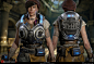 Kait Diaz - Gears of war 4, Heber Alvarado : This model was a close collaboration between myself and Michelle Zhang.
Michelle created Kait's head (model, textures) and I created the other elements (body models, textures) and scene lighting/posing.
Weapon 