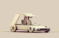 Low-Poly [Vehicles] by Timothy J. Reynolds, via Behance