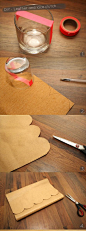 DIY华丽蕾丝皮革手包手工教程