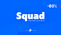 Squad : Squad is a humanist sans serif with semi-condensed proportions. Inspired by Adrian Frutiger’s perfectionist style this typeface is a harmonious breed of humanist heritage and contemporary simplicity. The figures are evident — it consists of 18 sty