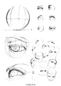 #SAI资源库# 动漫人物五官和脸的画法，不同角度的练习。自己收藏练习，转需~（画师：@画画的春哥 ）