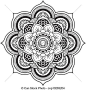 Vectors of Henna Flower Mandala Vector Designs -