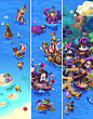 More Backgrounds (Jelly Splash) : Background Illustrations for the Worldmap of Jelly Splash