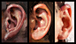 Ears, Aaron Griffin : Some warm-up studies of ears. No particular reason, just for practice :)