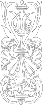 国外欧式复古边框花纹纹理图标LOGO装饰免抠PNG图案 (859)