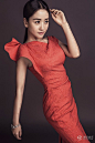 高清：杨蓉最新时尚写真曝光 简妆红裙知性俏丽_娱乐_腾讯网