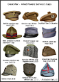 第一次世界大战参战国的军帽都是什么样子？
