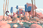 Pastel Poly : Low Poly composition with pastel colors, 2015