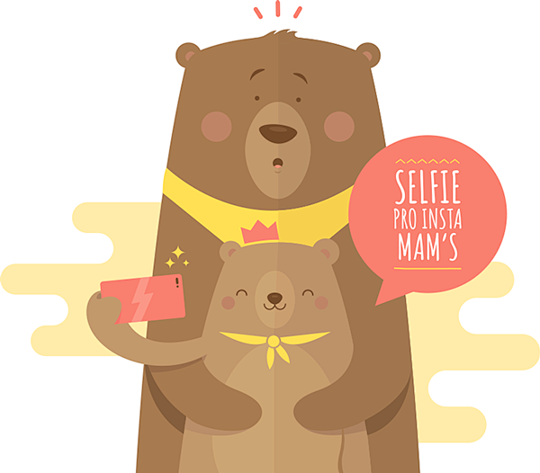 Bear Selfie : Person...