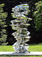 Tony Cragg - Against the grain - Another example of Craggs liquid-looking metallic sculptures.