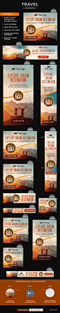 Travel Banners - Banners & Ads Web Elements