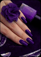 Purple nail art