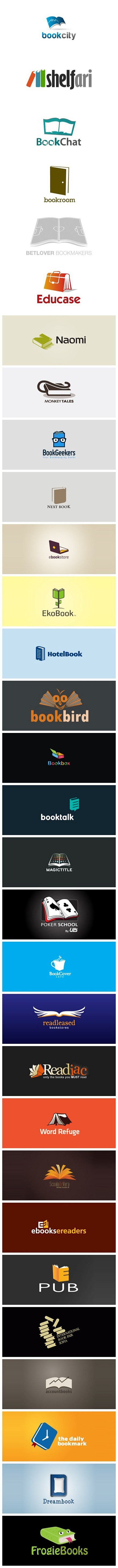 30个以“书”为元素的logo设计。