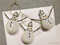 废旧灯泡可以做成雪球或可爱的雪人，也很符合冬日主题。