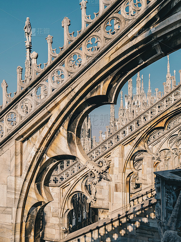 米兰大教堂的意大利建筑