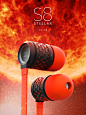 S8 Stellar - Earbuds : These are concept earbuds I created to explore in more detail the fashion aspects of what earbuds could be with a special emphasis on color and geometry. Simplicity vs complexity.